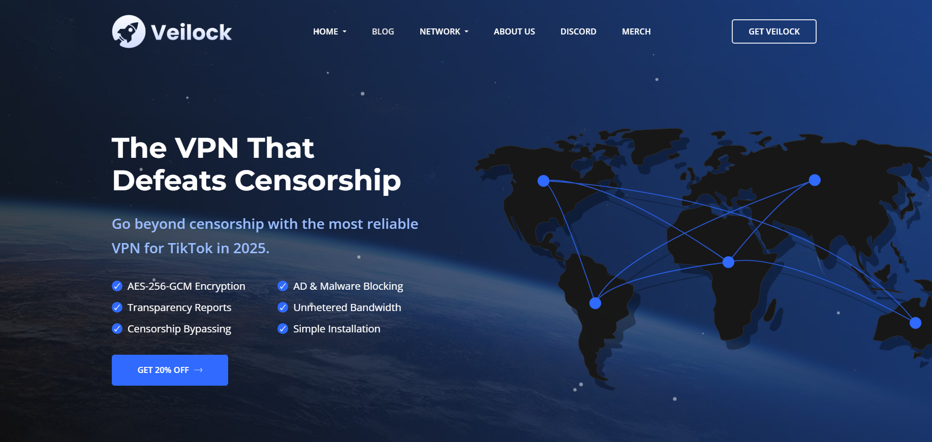Veilock website preview